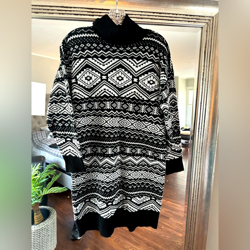 Sweater dress or sweater with leggings